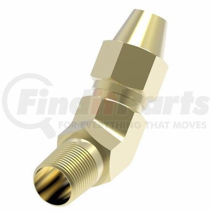 Weatherhead 1380X10 Adapter - Air Brake 45 DEG Male Elbow For Copper Tube - Male Pipe