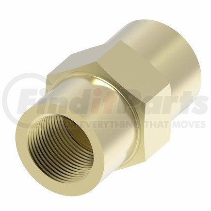 Weatherhead 3300X4-CT Pipe Brass Coupling 1/4" Tube Size