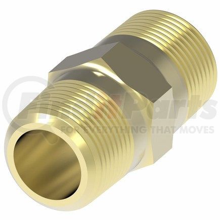 Weatherhead 3325X2-CT Pipe Brass Hex Nipple 1/8" Tube Size