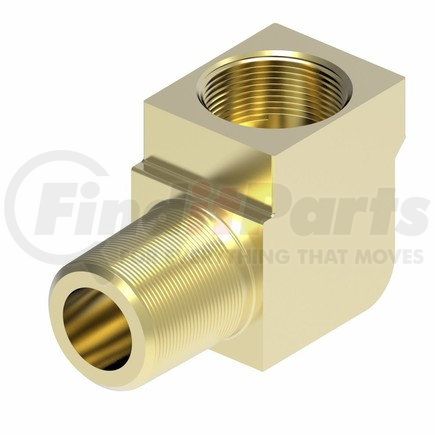 Weatherhead 6400X3 Threaded Sleeve Brass Male Elbow 3/16" Tube Size 1/8" Pipe Threads