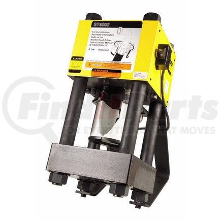 Weatherhead ET4001-004 Hydraulic Hose Crimper - 220V, 50Hz, Carbon Steel, Bench or Coll-O-Cart Mounting