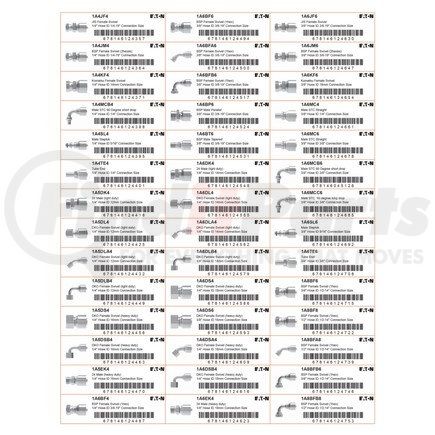 Weatherhead FF91420 Miscellaneous Label - For 4S/6S Series