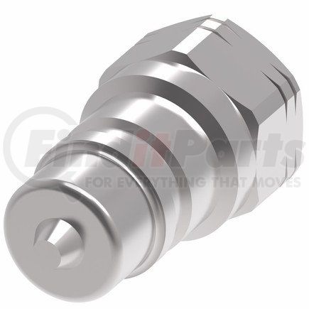 Weatherhead LL2K16 HK/FD45 Series Hydraulic Coupling / Adapter - Male, 0.75" hex, 1/4-18 NPTF thread, 2-way valve