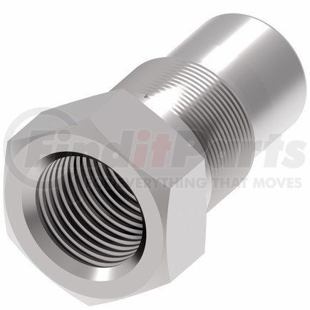 Weatherhead HP3PB37F HP3 Series Hydraulic Coupling / Adapter - Female, 1.26" hex, 3/8-18 NPT thread