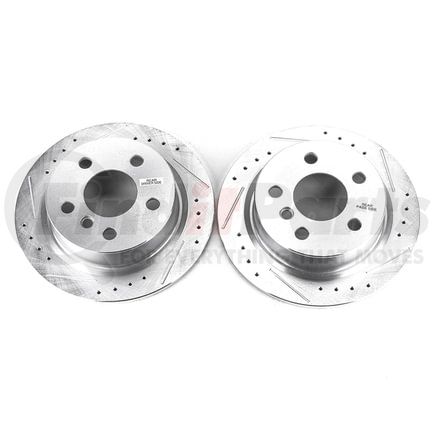 PowerStop Brakes EBR1648XPR Evolution® Disc Brake Rotor - Performance, Drilled, Slotted and Plated