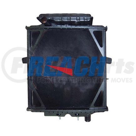 Reach Cooling 42-10322 95-04 PETERBILT 357- 375- 379- 385 W-1270 SQ IN   W-T SURGE TANK  36.25" x 34.62" x 2.00" Inlet: 2.50" Top Left Outlet: 3.00" Bottom Right *- 3 Row Core- UP 1-2" tube on 7-16" centers