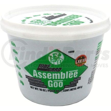 LUBE GARD PRODUCTS 19250 - lubegard assemblee goo (assembly lubricant) - green (firm tack) - 16 oz. | lubegard assemblee goo (assembly lubricant) - green (firm tack) - 16 oz. | assembly lubricant