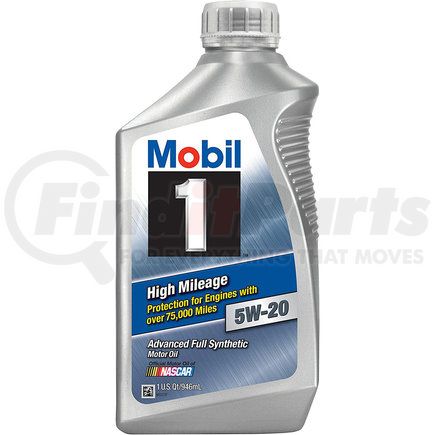 Mobil Oil 120455 Engine Oil - Advanced Full Synthetic, High Mileage, SAE 5W-20, 1 Quart