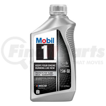 Mobil Oil 122377 Motor Oil - Full Synthetic, M1, 15W-50, 1 Quart