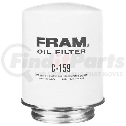 FRAM C159 Cartridge By-Pass Oil Filter