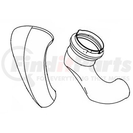 Freightliner 03-37737-000 Engine Air Intake Hose - 20% Talc Reinforced With Polypropylene