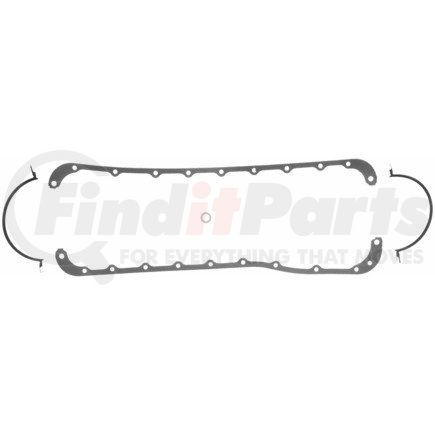 Fel-Pro 1812 Engine Oil Pan Gasket Set - Rubber-Coated Fiber, 23 Bolt Holes, ford V8 Big Block