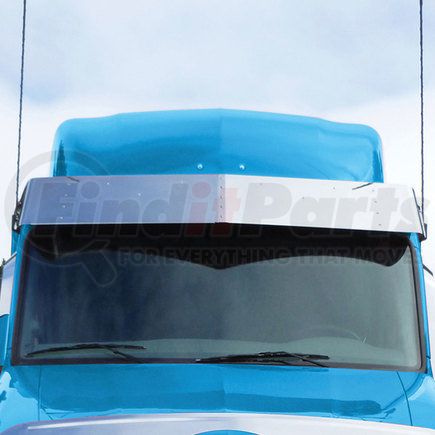 TRUX TSUN-P27 Sunvisor, 15", with 5 Slotted Light Holes, Ultra Cab, for Peterbilt 579