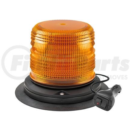 TRUX TLED-W7 Warning Beacon Light, LED, Amber, Class 1, with 36 Flash Patterns, Vacuum/Magnetic