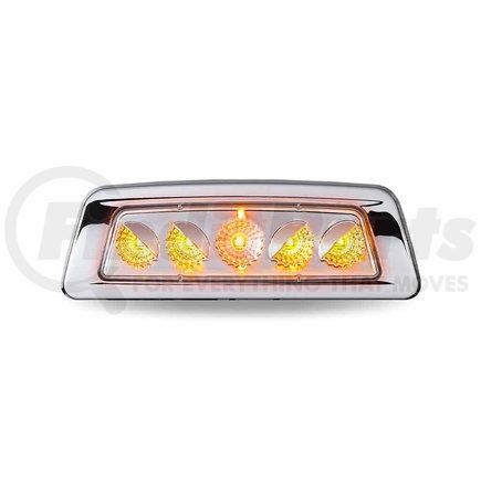 TRUX TLED-K200AG Fender Marker Light, RH, Dual Revolution, Amber/Green, LED, for Kenworth T680/T700/T880