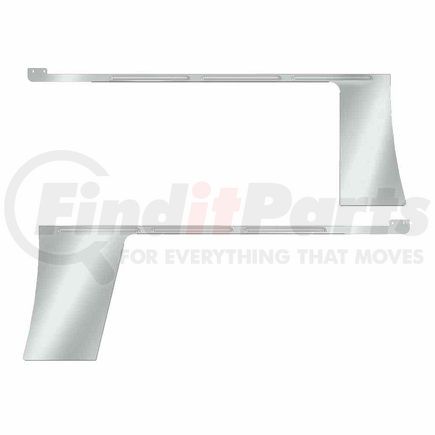 TRUX TP-13180 Cab/Cowl, with Louvered Spaces 1.3" Face for Long Hood, for 2013+ Peterbilt 389