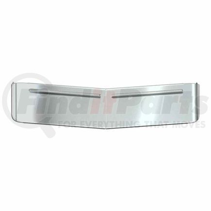 TRUX TSUN-K52 Sunvisor, 13", Post-Mount, with Louvered Spaces for Curved Glass, 1987+ Kenworth