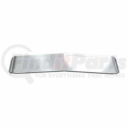 TRUX TSUN-K53 Sunvisor, 13", Post-Mount, with Louvered Spaces for Flat Glass, 1987+ Kenworth