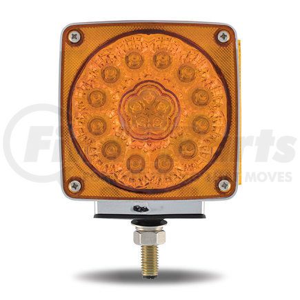 TRUX TLED-SDFL4 Fender Light, Amber/Red Turn Signal & Marker Double Face, LED, LH, Single Post