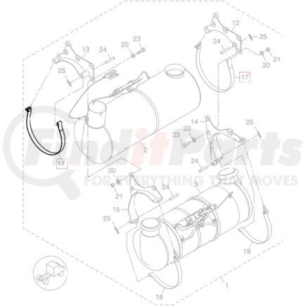 Freightliner 04-28070-000 Exhaust Muffler Strap