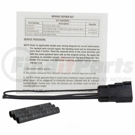 Motorcraft WPT493 Grille Shutter Actuator and Solenoid Connector-Actuators and Solenoids Connector