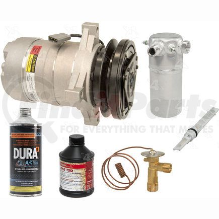 Four Seasons 3370N - A/C Compressor Kit, Front and Rear, for 1987-1991 ...