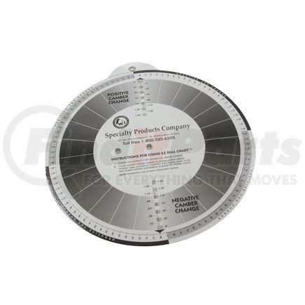Specialty Products Co 75910 EZ SHIM DIAL CHART