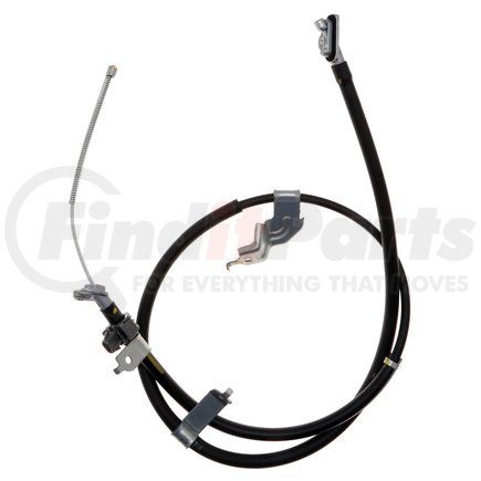 ACDelco 18P97126 Parking Brake Cable - Rear, 65.00", Swaged End 1, Pearl End 2, Stainless Steel