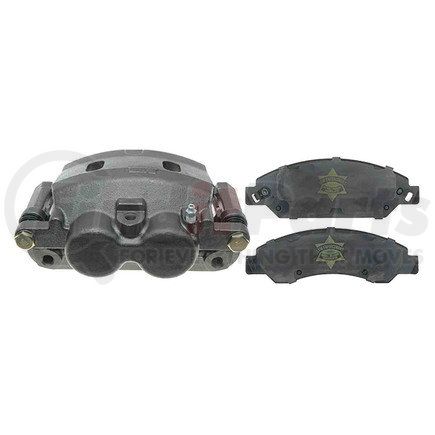 ACDelco 18R2247PV Remanufactured Gold Series Disc Brake Caliper - Cast Iron, with Semi-Metallic Pads