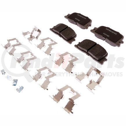 ACDelco 14D885CHF1 Advantage Rear Disc Brake Pad Set for Toyota Camry (2002-06) Highlander (2001-03)