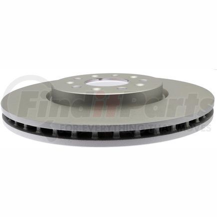ACDelco 18A82033AC Disc Brake Rotor - 5 Lug Holes, Coated, Plain Vented, Front Brake