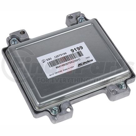 ACDelco 12679199 Engine Control Module (ECM) with 2 Female Connector and 129 Male Terminal