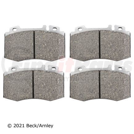 Beck Arnley 085-2124 PREMIUM APPLICATION SPECIFIC MATERIAL BRAKE PADS