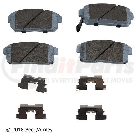 Beck Arnley 085-6663 PREMIUM ASM PADS W / HARDWARE