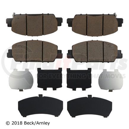 Beck Arnley 089-1970 PREMIUM BRAND BRAKE PADS