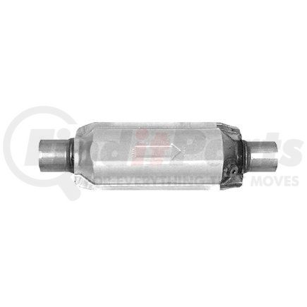 Ansa 608214 Federal / EPA Catalytic Converter - Universal OBDII - 2.00" ID Neck / 2.00" ID Neck; Round; 5.9L / 6250; O2 Port: 1 - Pass. side