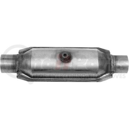 Ansa 608315 Federal / EPA Catalytic Converter - Universal OBDII Enhanced - 2.25" ID Neck / 2.25" ID Neck; Round; 5.9L / 6250; O2 Port: 1 - Center