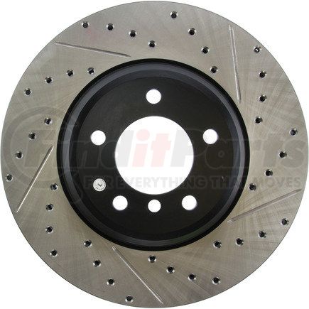 STOPTECH 127.34093L Sport Drilled & Slotted Brake Rotor, Front Left