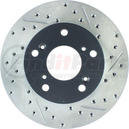 STOPTECH 127.40056L Sport Drilled & Slotted Brake Rotor, Front Left