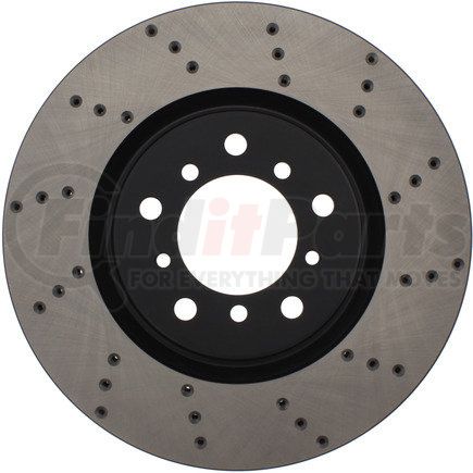 STOPTECH 128.34058L Sport Cross Drilled Brake Rotor, Front Left