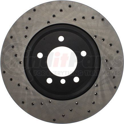 StopTech 128.34093R Sport Cross Drilled Brake Rotor, Front Right