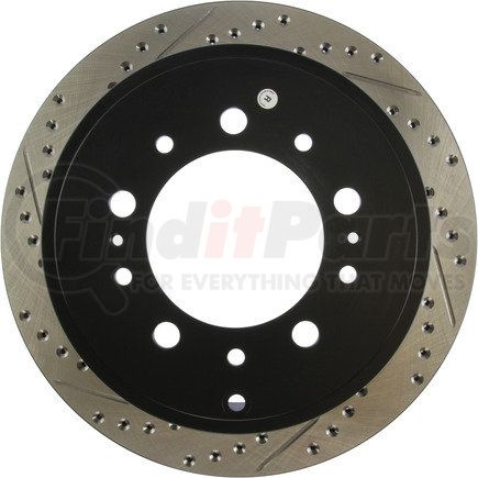 StopTech 127.44157R Sport Drilled & Slotted Brake Rotor, Rear Right