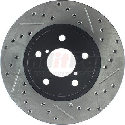 STOPTECH 127.47012CL Sport Cryo Drilled & Slotted Brake Rotor, Front Left