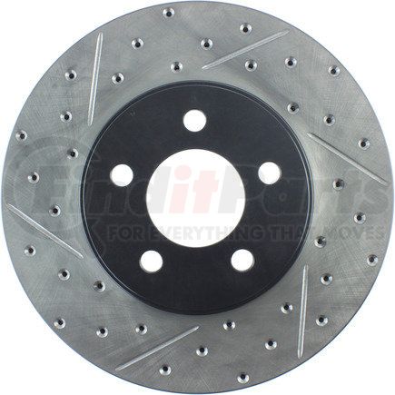 STOPTECH 127.61072R Sport Drilled & Slotted Brake Rotor, Front Right