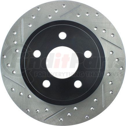 STOPTECH 127.62064CR Sport Cryo Drilled & Slotted Brake Rotor, Rear Right