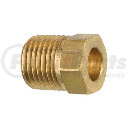 AGS Company BLF-65B Brass Tube Nut, 1/4 Tube (7/16-24 Inverted), 1/bag