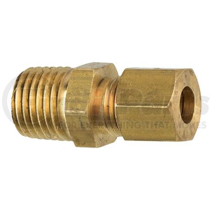 AGS Company CF-13B Brass Compression Connector, 1/4 Tube, Male (1/4-18 NPT), 1/bag