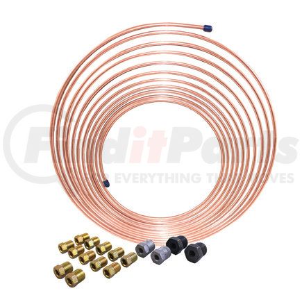 AGS Company CNC-325K Nickel Copper Brake Line Coil and Tube Nut Kit, 3/16 x 25