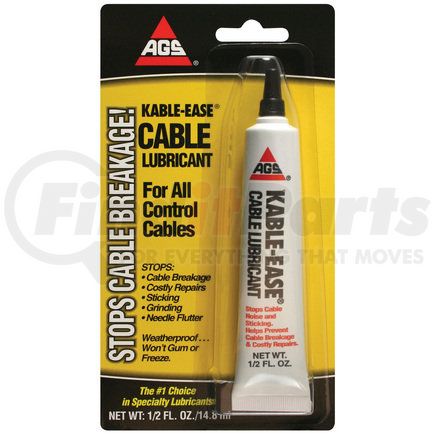 AGS Company MZ-4H Kable-Ease Cable Lubricant, Tube, .5 oz, Card, Hardware