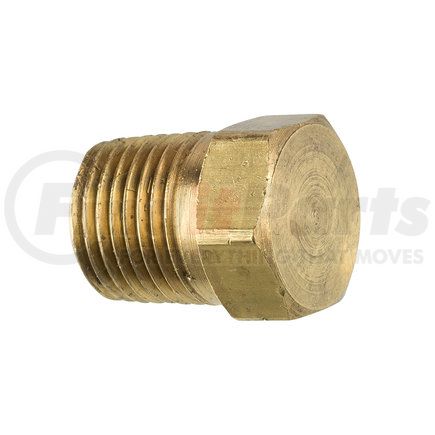 AGS Company PTF-10B Brass Hex Plug, Male (1/8-27 NPT), 1/bag